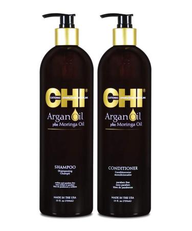 Chi Argan Oil Plus Moringa Oil Shampoo & Conditioner Duo 25oz