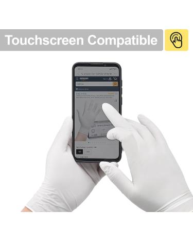 SwiftGrip Disposable Nitrile Exam Gloves 3-mil - Box of 100, Small, White, Latex-Free for Medical, Cleaning, Cooking, Esthetician - Food-Safe, Powder-Free, Non-Sterile - Buy Online on GoSupps.com