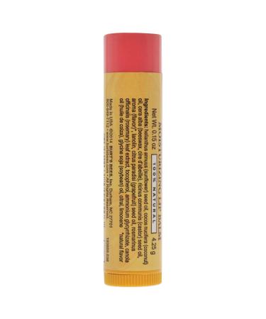 Burt's Bees Pink Grapefruit Lip Balm - Moisturizing & Natural | Shop Internationally - Buy Online on GoSupps.com