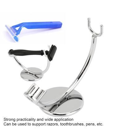 Premium Stainless Steel Shaving Stand | Durable Brush Holder for Shower | International Shipping Available - Buy Online on GoSupps.com