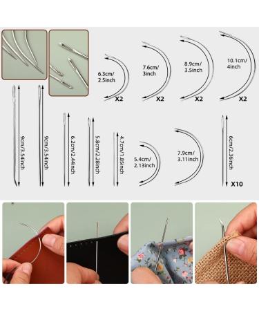 BAGERLA 48pc Upholstery Repair Kit - Leather Sewing Awl, Thread, Needles - for Carseat, Shoes, Backpack - DIY Crafting - Buy Online on GoSupps.com