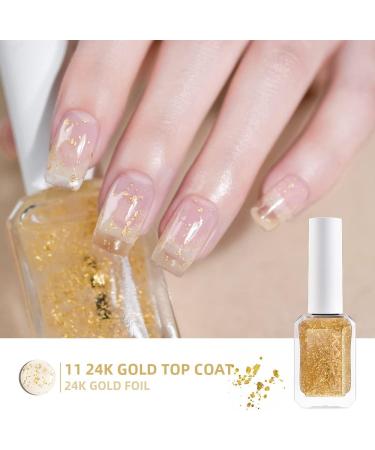 KADS Nail Polish Set - 5 Trendy Glitter Colors 24K Golden Color elegant - Buy Online on GoSupps.com