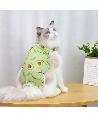 Cat Recovery Suit Cat Professional Recovery Suit Cat Suit Post Surgery Medical Care Cone Collar Alternatives Anti Licking Wound Cat Vest Bodysuit for Male Female Cats Kitten (Green M) M Green - Buy Online on GoSupps.com