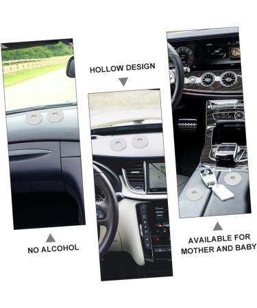 15pcs Aromatherapy Tablets Scented Refill Pads for Car Diffuser | Air Vent Clip Replacement Pad | Locket Circle Scent Diffuser | PE White - Buy Online on GoSupps.com