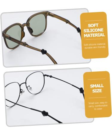 Housoutil Schnapps Glass - 20 Pairs Anti-Cover Glass Holders & Accessories | Black Silica Glasses Ears Anti-Clip - Buy Online on GoSupps.com