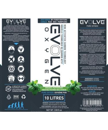 Flavored: 10L Pure Oxygen Canister | Flavored and Infused with Organic Peppermint. 99.7% Supplemental Oxygen Can | Patented Compact Compression Technology | Enhances Concentration Performance Energy & Recovery | Ideal for Sports Study & Travel | 3 Pack |  - Buy Online on GoSupps.com