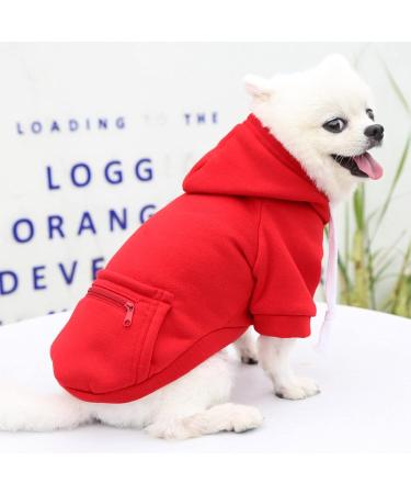 Waterproof Winter Dog Coat - Warm Fleece Jacket for Puppies & Dogs | Autumn Clothing & Hoodies | XXXXL 1107debka-Red - Buy Online on GoSupps.com
