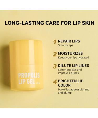 Propolis Lip Gel Hydrating Lip Balm Nourishing Lips Butter Long-Lasting Moisturising Lip Balm East To Use For Lip Care - Buy Online on GoSupps.com