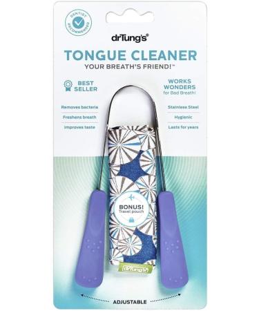 Dr. Tung's Stainless Steel Tongue Cleaner - Assorted Colors | Effective Oral Hygiene Tool - Buy Online on GoSupps.com