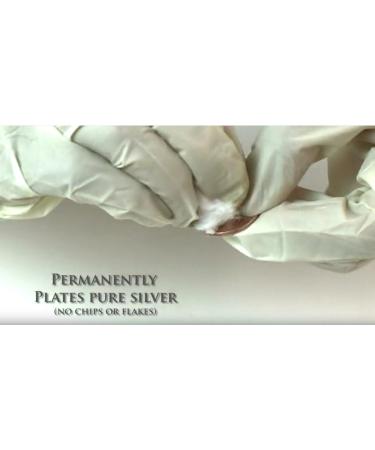 Nushine Silver Plating Solution 3.4 Oz - Ecofriendly Formula for Permanently Plating Pure Silver onto Worn Silver, Brass, Copper, and Bronze - Buy Online on GoSupps.com