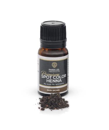 Spot Color Henna Hair Dye Kit - 5g - Professional Tinting for Grey Hair - Dark Brown Shade - With Nourishing Oil & Application Brush - Buy Online on GoSupps.com