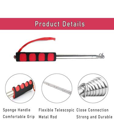 Horse Training Flag with Extendable Stainless Flagpole 5 Color Equestrian Training Flags Pole Horse Training Equipment with Telescoping Handheld Flagpole for Horse Lunging Training - Buy Online on GoSupps.com