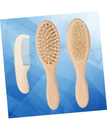 Healeved Wood Tools Scalp Massager Brush Set for Babies - Gentle Massage and Detangling Hairbrush - Buy Online on GoSupps.com