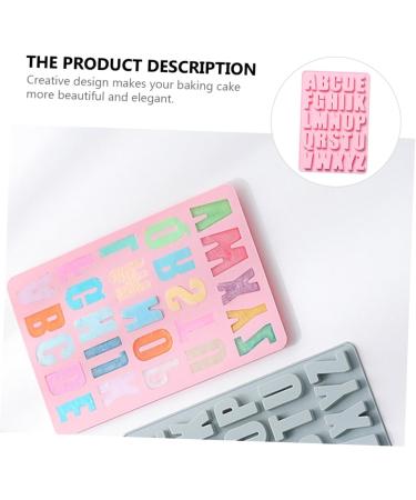 Ciieeo 2 Pcs 26 Alphabet Silicone Mold Ice Cube Decor Candle Molds Letter Fondant Silicone Molds for Soap Silicone Fondant Molds Silicone Baking Mold Chocolate Mold Alphabet Dessert Mold Pinkx2pcs 27.2X18.2X1.3CMx2pcs - Buy Online on GoSupps.com