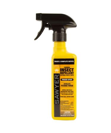 Sawyer Products SP649 Premium Permethrin Clothing Insect Repellent Trigger Spray, 12-Ounce