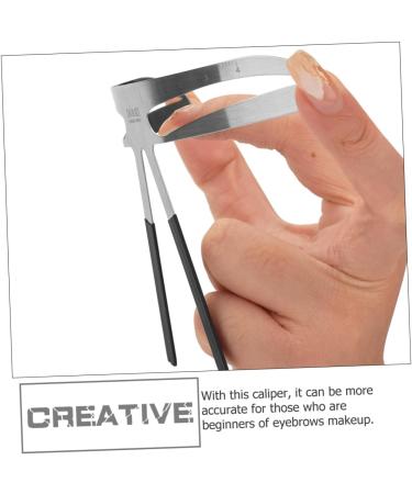 Hemoton Portable Eyebrows Ruler Eyebrow Metal Ruler Eyebrow Tattooing Ruler Balance Stainless Steel - Buy Online on GoSupps.com