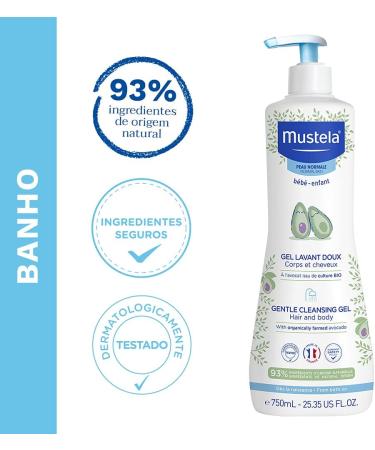Mustela Bebe Gentle Cleansing Gel 750ml - One Size | Baby Bath and Body Care - Buy Online on GoSupps.com
