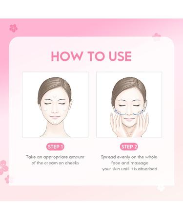 Japan Sakura Face Moisturizer for Women Cherry Blossom Essence Face Cream Moisturiser Face Women with Vitamin C And Sakura Extract Hydrating Moisturizing Skin Care Products Enhance Skin Elasticity - Buy Online on GoSupps.com