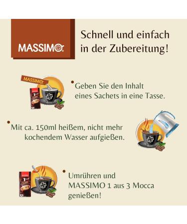 Massimo 1 from 3 instant coffee Moka 160 sticks of 18 g soluble coffee powdered drink with soluble coffee sugar and coffee powder - Buy Online on GoSupps.com
