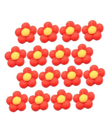 40pcs Diy Accessories Bobby Pins Decorative Hair Pins Decorative Diy Phone Case Decor Resin Phone Case Accessories Resin Crafts Ornament Wedding Jewelry Resin Cabochons Flatback 2.7x2.7x0.7cm Red