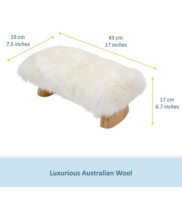 Luxury Sheepskin Meditation Bench Seat Cover for Deeper & Longer Meditation - Ergonomic Design for Back and Knee Support - Enhance Health & Wellbeing - Buy Online on GoSupps.com