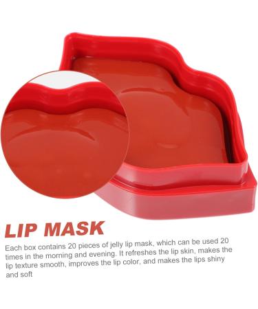 Masque Hydratant pour L vres 20 Patchs Rouge Gel Soin Nuit Femmes Film L vres Anti-rides Nutrition Voyage - Buy Online on GoSupps.com