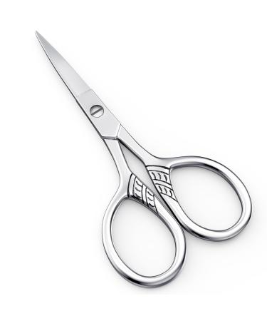 Small Nose Hair Scissors Mini Beauty Scissors Stainless Steel Trimming Pointed Scissor For Eyebrows Beard Ear Nose Moustache Trimming.-QUIUMES