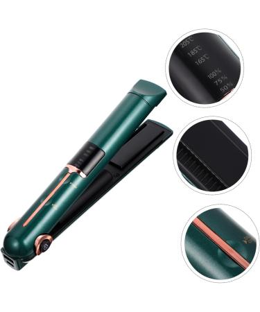 Outanaya Curling Iron Hair Curler Hair Straightener Curler Curler Multifunctional Hair Straightener Hair Straightener Girl Hair Straightener Portable Curling Wand 21X4X3.5CM Green - Buy Online on GoSupps.com