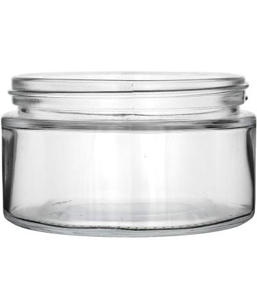 Buy Gouveo 24 Set - 200ml Silver-Colored Glass Jars with Screw Lid - Empty Cream Cosmetics & Lotion Storage - Ideal for International Shipping - Buy Online on GoSupps.com