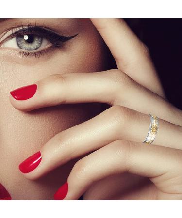 Vicmag 4X Strength Magnetic Copper Rings for Women | 3500 Gauss Magnets | Adjustable, Pure Copper | Jewelry Gift Box | 2PCS (Silver & Silver Gold Plum) - Buy Online on GoSupps.com