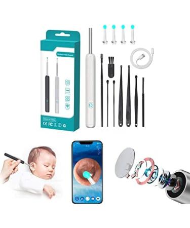 Songyudiyi Wi-Fi spoon to remove visible wax otoscope-endoscope ear spoon ear wax cleaner ear wax removal set white Collector88