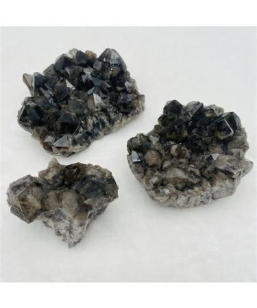 Room Decoration Natural Raw Crystal Stone Black Backbone Cluster for Fengshui (Size : 50-100g) - Buy Online on GoSupps.com
