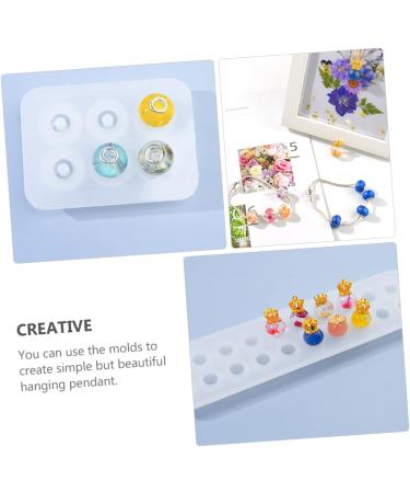 LALAFINA 3 Pcs Pendant Silicone Mold Silicone Molds Beads Pendant Crystal Epoxy Mold Silicone Die Mould Cover As Shown 23X6.2CM - Buy Online on GoSupps.com
