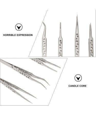 TeHaux 20-Piece Stainless Steel & Ceramic Tweezers Set | Precision Tweezers for Eyelash Extensions and Crafts - International Shipping Available - Buy Online on GoSupps.com
