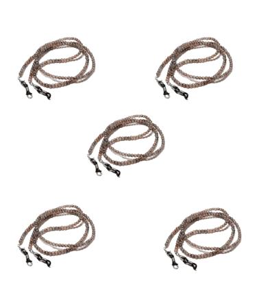SBTRKT 5 pieces of black acrylic fiber chain robust small and beautiful fashionable new beautiful design suitable for sunglasses older ones