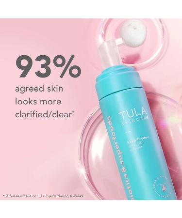 TULA Keep It Clear Acne Foam Cleanser | Salicylic Acid Acne Treatment | Prevent Breakouts & Fade Marks | Probiotic Extracts | 6.3 fl. oz - Buy Online on GoSupps.com