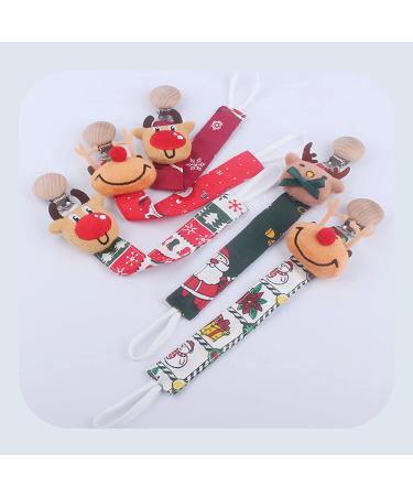 Buy TIAN-K Christmas Motif Elk Pacifier Chain | Newborn Teething Toy | International Shipping - Buy Online on GoSupps.com