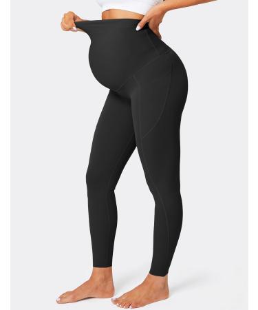 Buy Baydi Women s Opaque Long Pregnancy Leggings with Pockets - High Waist Soft Elastic Maternity Pants in Black - Buy Online on GoSupps.com