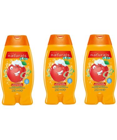 3 pack of Kids 2-in-1 Shampoo & Conditioner. Amazing Apple scent. 250ml x 3 - Buy Online on GoSupps.com