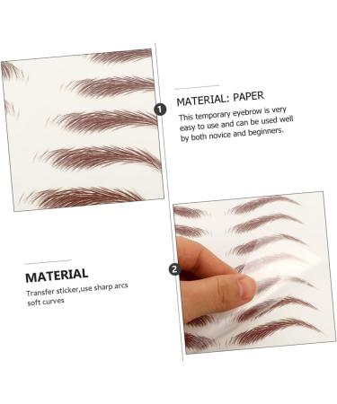 OHPHCALL 9 sheets Eyebrows Hairlike Artificial Sticker Temporary Imitation False Eyebrow Shaping Stickers - Buy Online on GoSupps.com