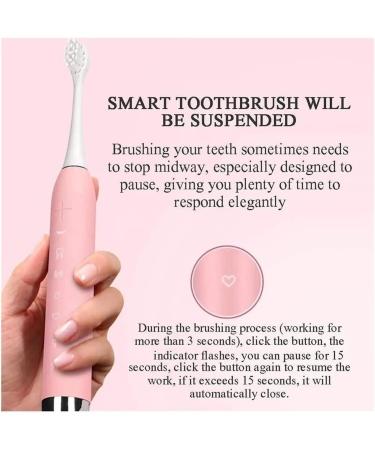 Corsehild Electric Toothbrush Couple Model Adult Sonic Electric Toothbrush Black (Color : Pink) - Buy Online on GoSupps.com