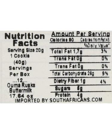 Ouma Buttermilk Rusks 6x500g - Traditional South African Biscuit for Tea and Coffee - Buy Online on GoSupps.com