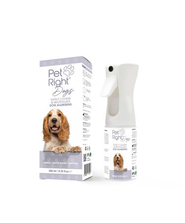Pet Right Dog Allergy Relief Spray for Human Safely Cleans and Neutralizes Dog Allergens for Humans Dog Spray for Provides Freshness and Clean Air Usable on Furniture 200 Ml