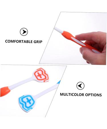 Healeved Tongue Cleaning Brush - 6 STK Metal Tongue Cleaner for Adults | Effective Oral Care Tools for Fresh Breath | Durable Nanoplastic Design | 19.5x3x0.6cm - Buy Online on GoSupps.com