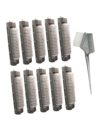 SOESFOUFU 10pcs Perm Bar Hair Root Fluffy Clip Air Volumizing Clips Hair Volume Tool Hair Pin Abs Grey