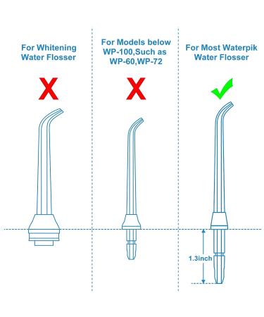 Waterpik Flosser Replacement Tips - 6 Pack of Reach Flosser Refill Heads - Compatible with Waterpik Oral Irrigator - 6 Colors - Buy Online on GoSupps.com
