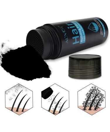 Aliver Hair Fibres Medium Brown Hair Loss Treatment - 15 Second Hair Thickener for Women & Men - Undetectable Natural Formula Spray Powder - Buy Online on GoSupps.com