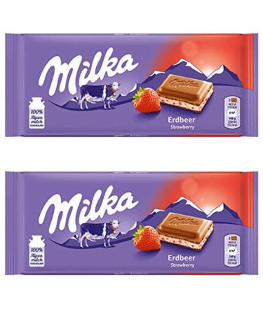 Milka Milka Chocolate with Strawberry Yogurt 2 x 100g