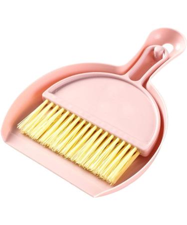 Mini Hand Broom Multifunctional Compact Mini Dustpan Brush Set Sturdy for Office (Pink) - Buy Online on GoSupps.com
