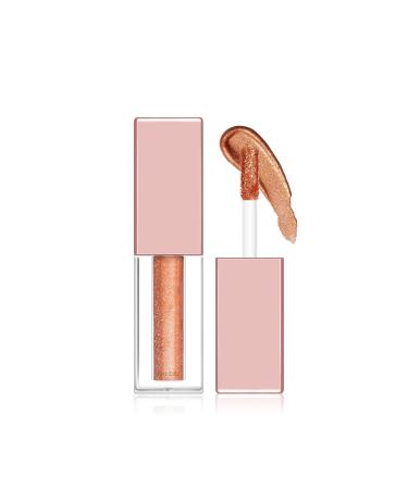 Liquid Eyeshadow 38g Sparkling Eyeshadow Liquid Pearlescent Eyeshadow Nonsmudge Waterproof and Long Lasting Bronze Gold